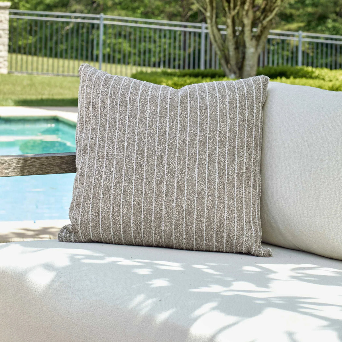 Outdoor Striped Pillow