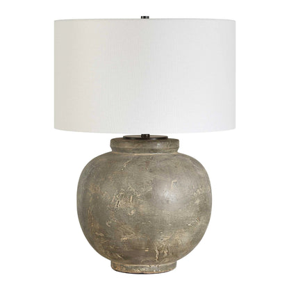 Rust Brown Ceramic Table Lamp