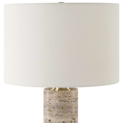 Travertine Table Lamp
