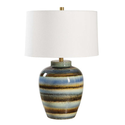 Blue Brown Table Lamp