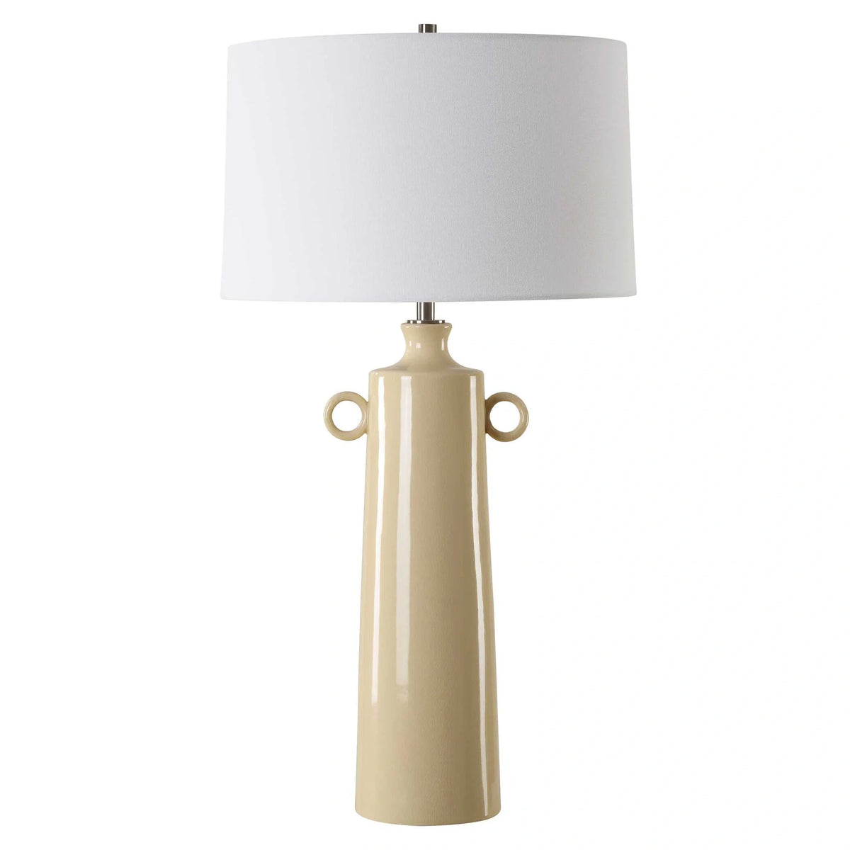 Pale Yellow Ceramic Table Lamp