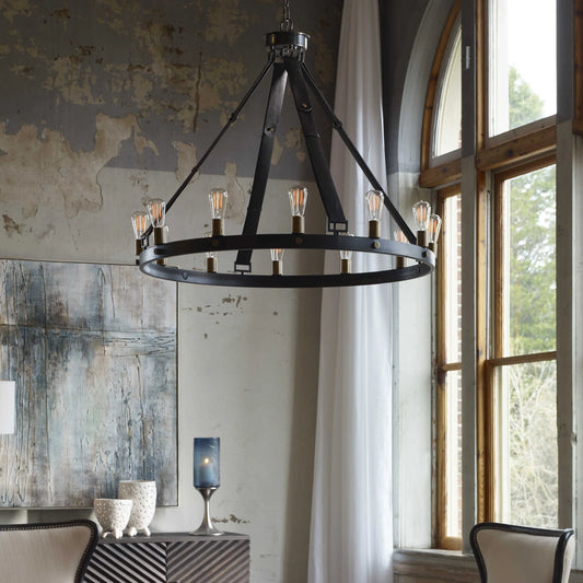 12 Light Circle Chandelier