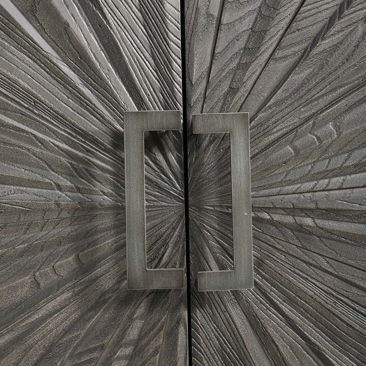 Gray Oak 2 Door Cabinet