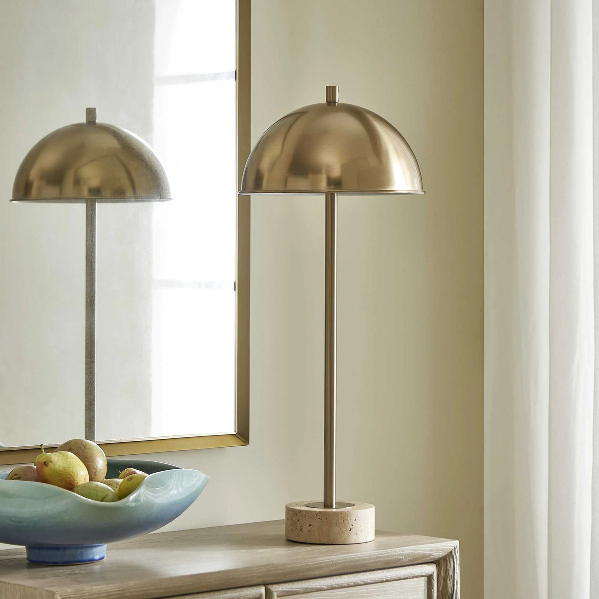 Brass Buffet Lamp