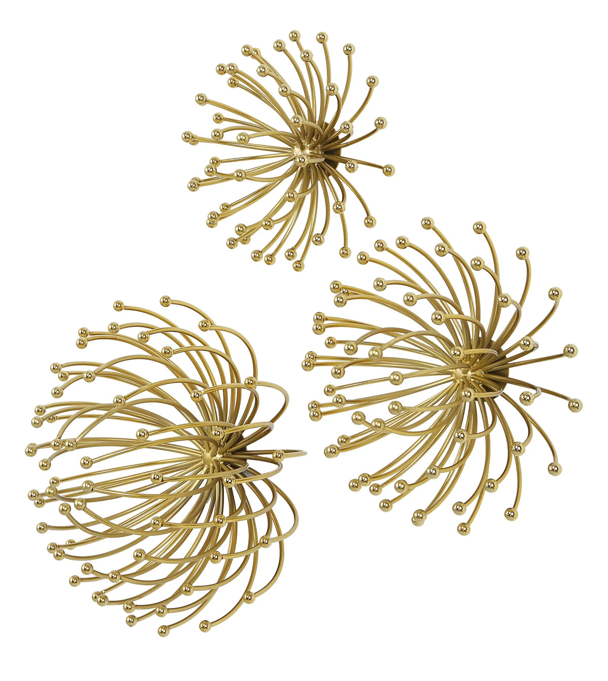 Gold Metal Wall Decor Set/3