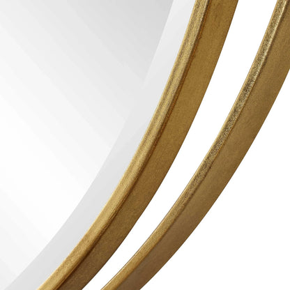 Oval Gold Mirror