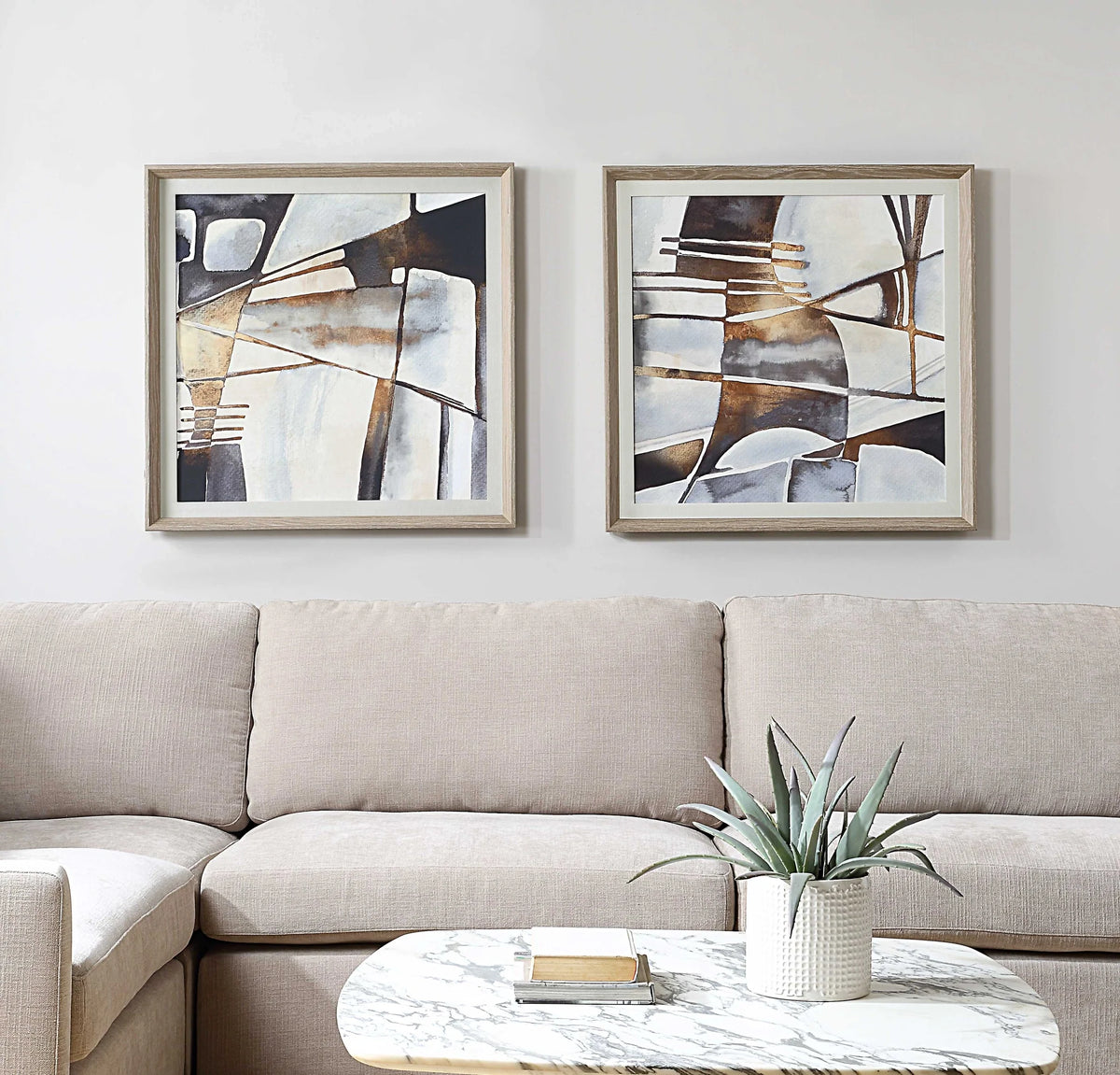 Framed Abstract Prints Set/2