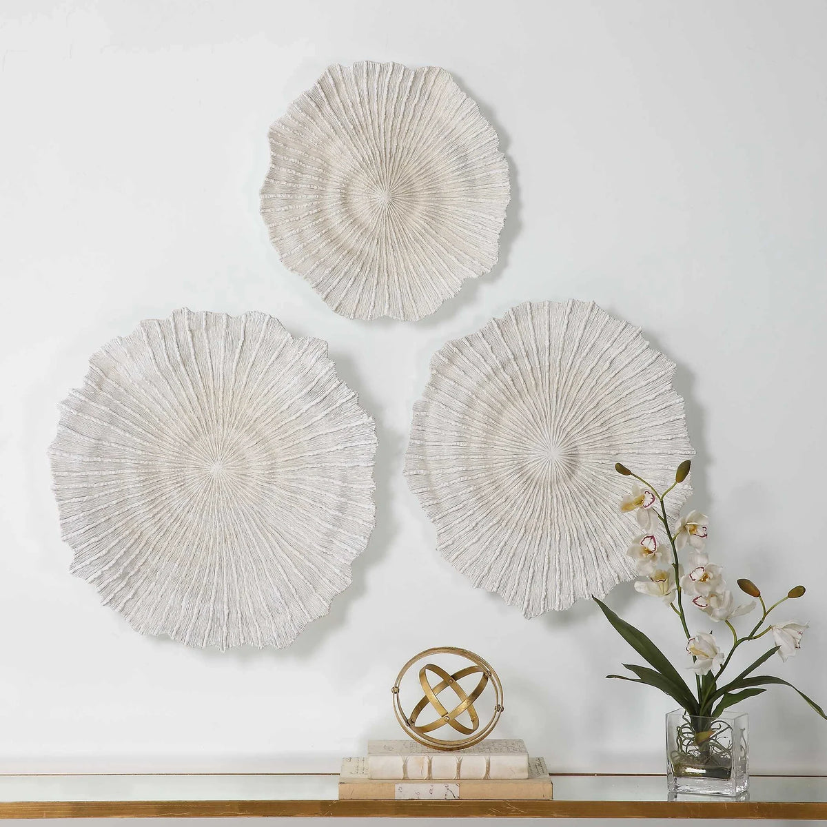 Sea Coral Wall Decor, Set of 3
