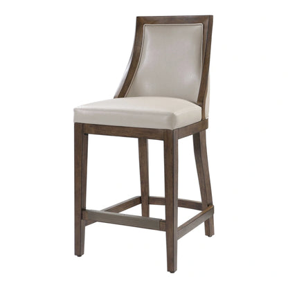 Faux Leather Counter Stool