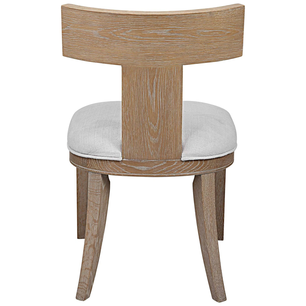 Oak Armless Accent Chair