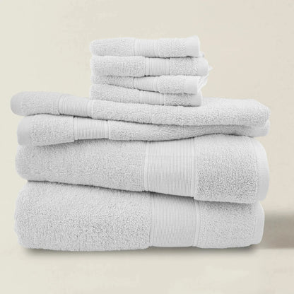 8-Piece Cotton Bath Towel Set | Complete Bathroom Set | Five Colours