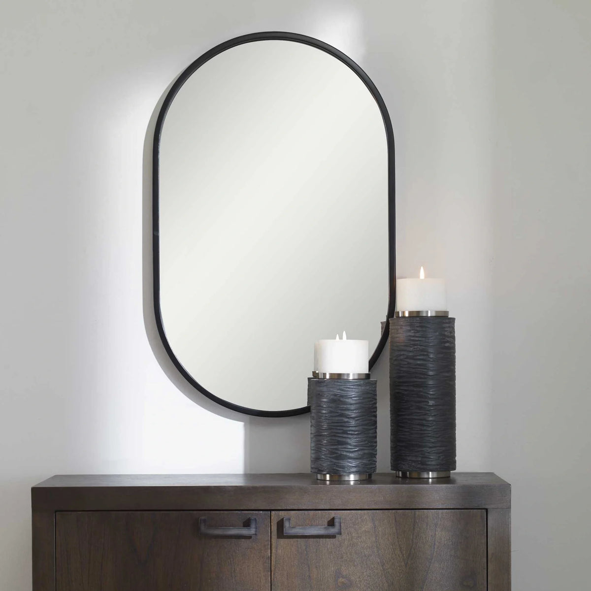 Minimalist Oval Mirror