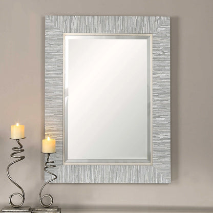 Gray Wood Mirror