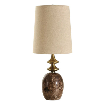 Brown Marble Buffet Lamp