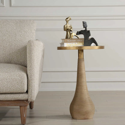 Brass Accent Table