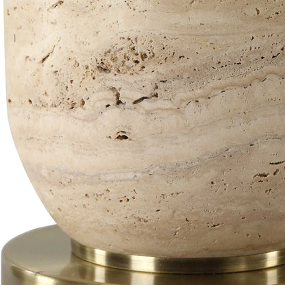 Travertine Table Lamp