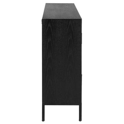 Ebony Oak Veneer Cabinet