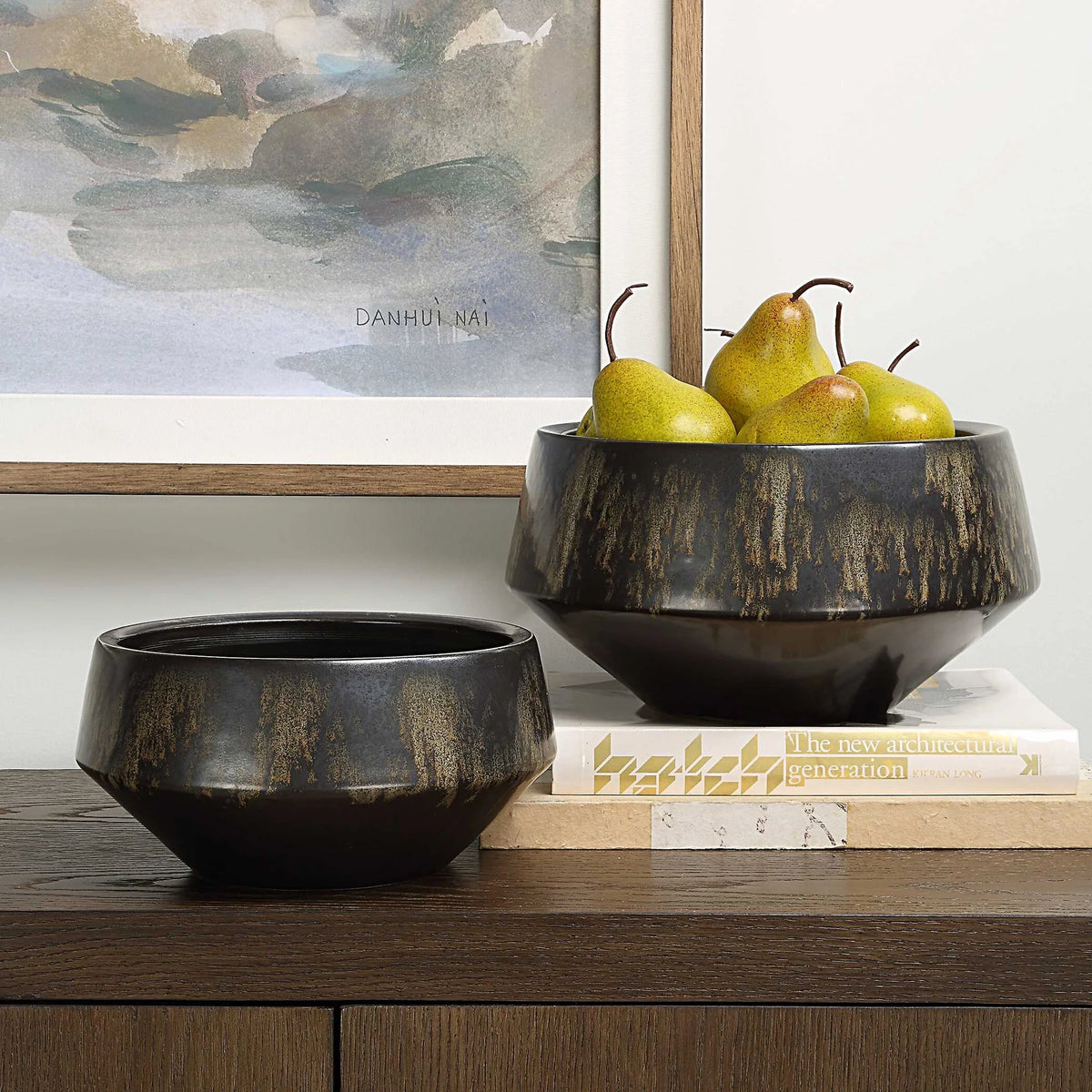 Bronze Vases, Set of 2