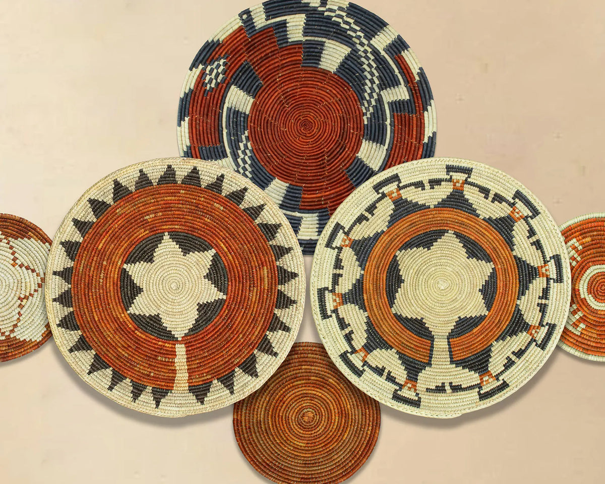 Boho Wall Basket Set of 8
