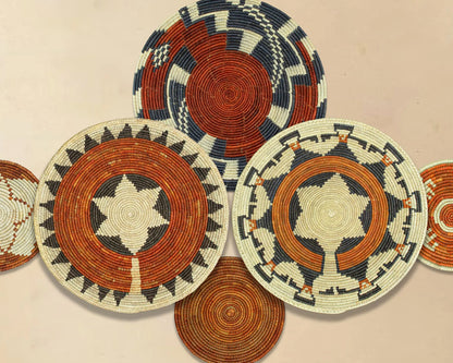 Boho Wall Basket Set of 8