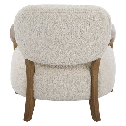 Natural Shearling Accent Chair