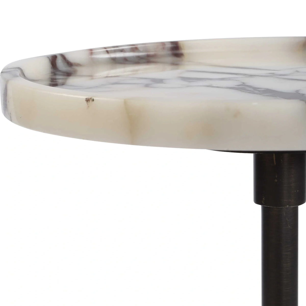White Marble Drink Table