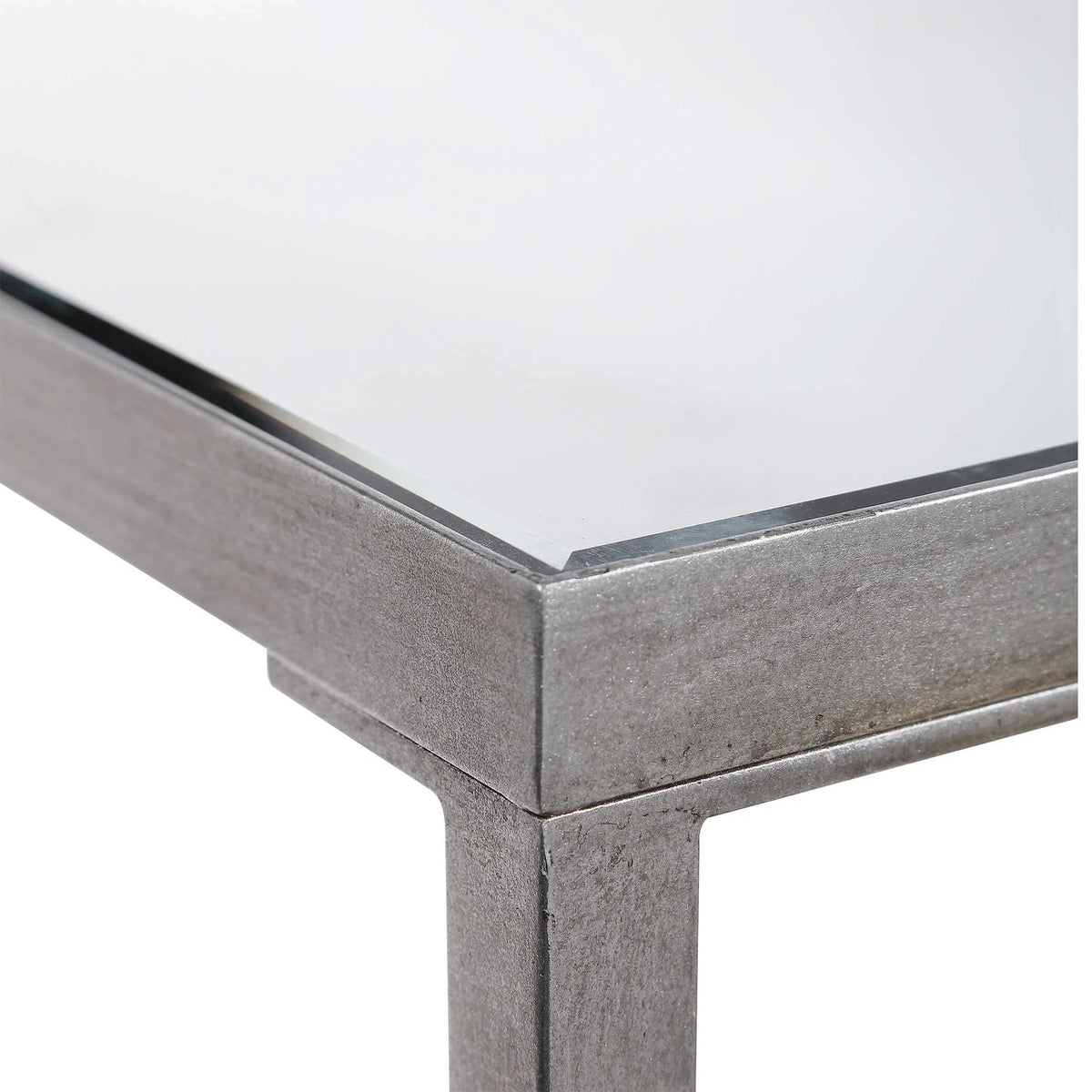 Mirrored Glass Console Table