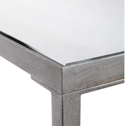 Mirrored Glass Console Table