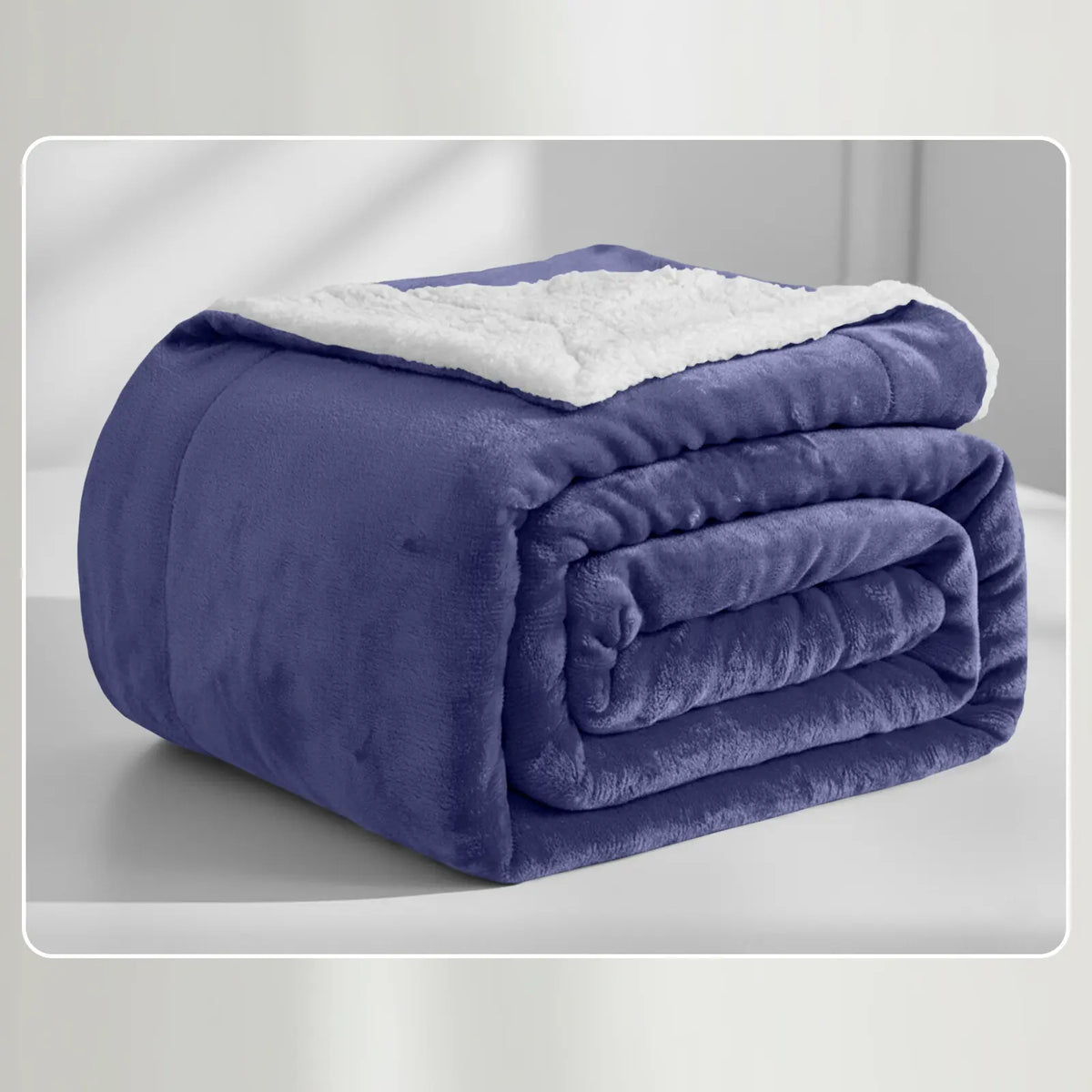 Soft Sherpa Fleece Throw Blankets - Dual-Layer Design with 230 GSM Fleece, 180 GSM Sherpa for Lightweight Warmth, Ideal for Relaxing Nights, Bed Layering; Available in Twin, Queen, King, Throw Sizes