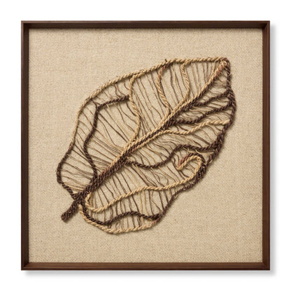 Loloi autumn's lace dark brown 2'-10" x 2'-10" wall art