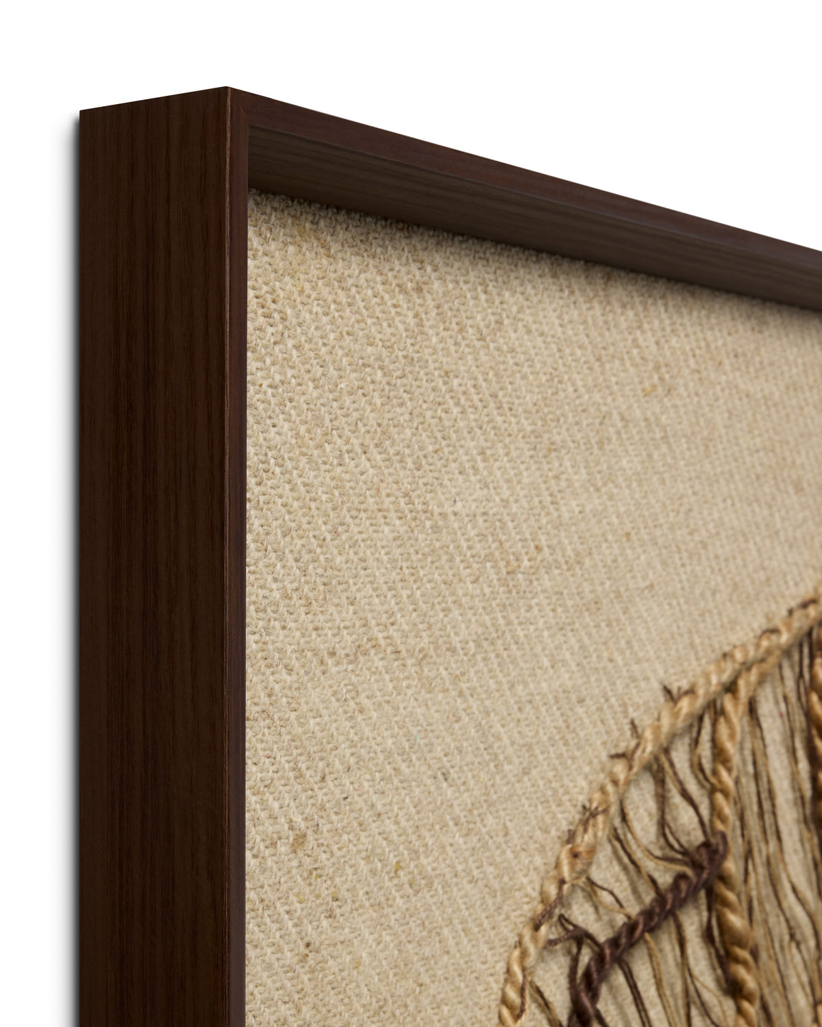 Loloi autumn's lace dark brown 2'-10" x 2'-10" wall art