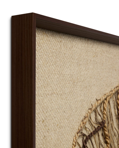 Loloi autumn's lace dark brown 2'-10" x 2'-10" wall art