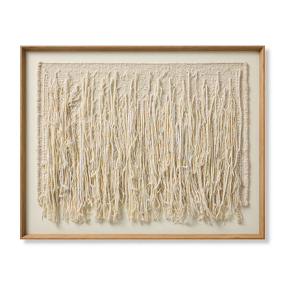 Loloi Ivory Falls Ivory / Ivory 4' x 3'-2" Wall Art
