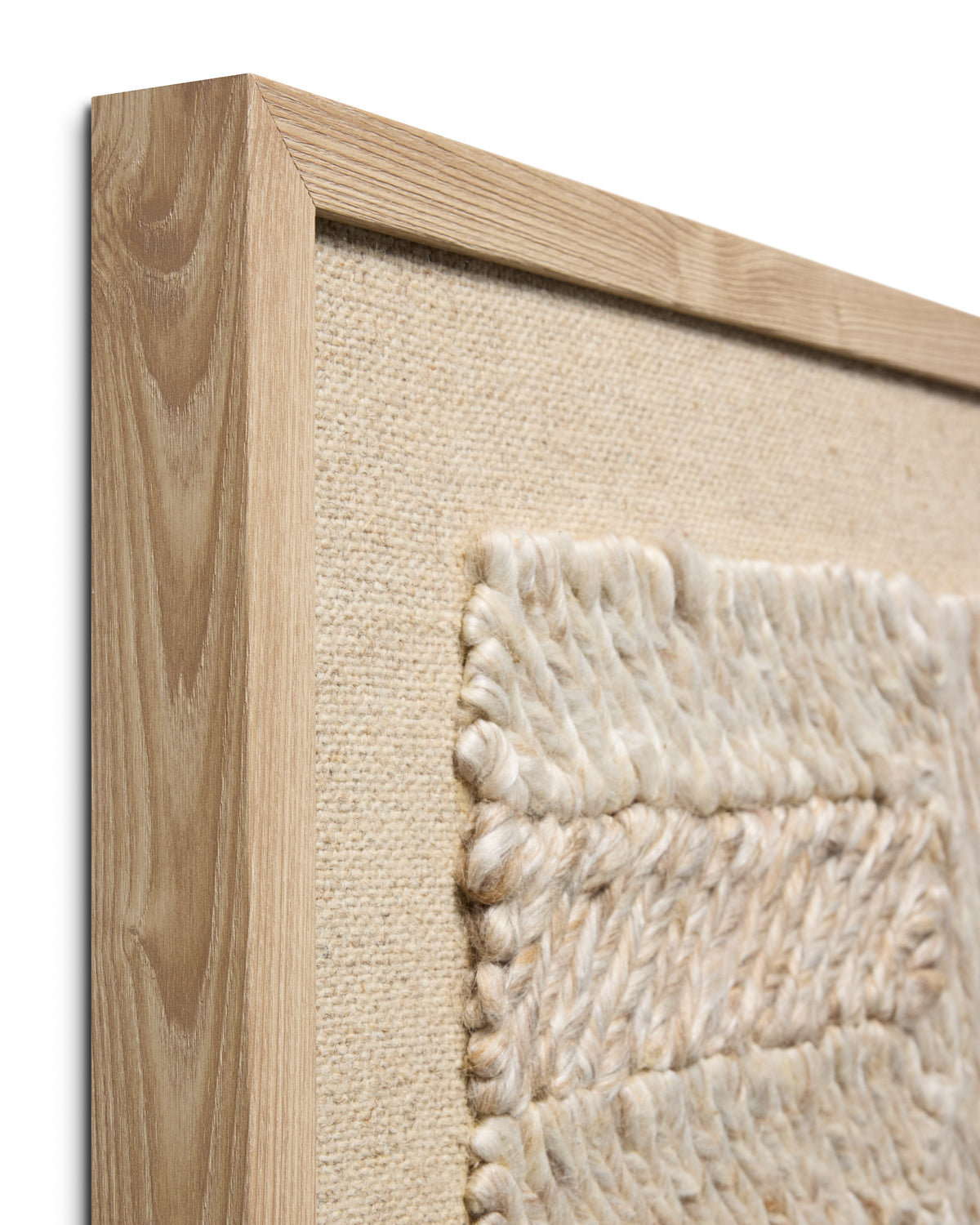 Loloi bandera beige / ivory 2'-8" x 2'-8" wall art