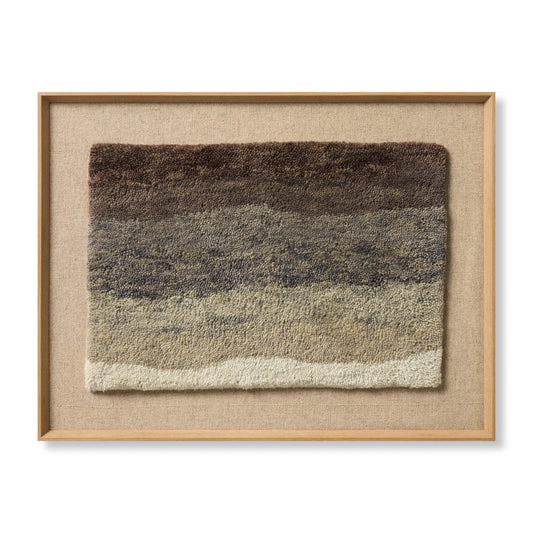 Loloi artico grey / beige 3'-6" x 2'-8" wall art