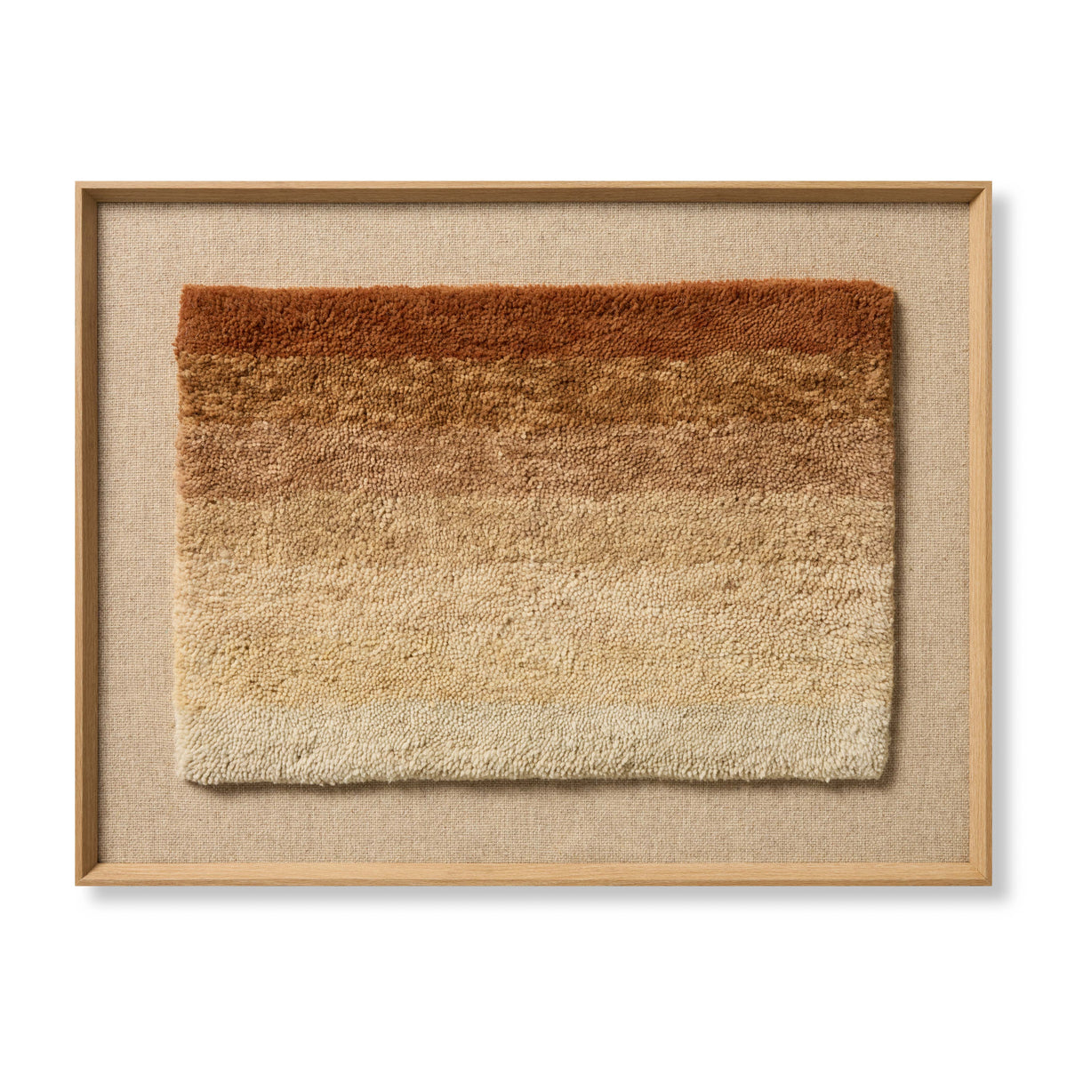 Loloi Orange / Beige 3'-6" x 2'-8" Wall Art