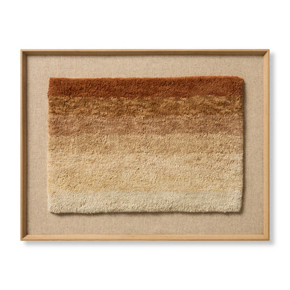 Loloi Orange / Beige 3'-6" x 2'-8" Wall Art