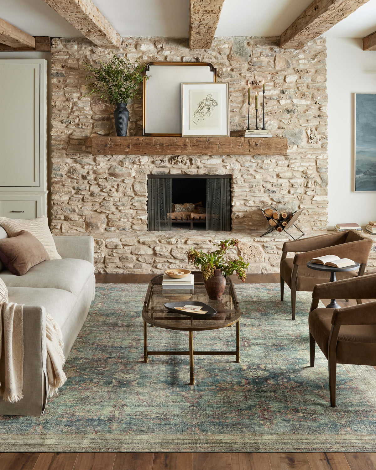 Magnolia Home by Joanna Gaines x Loloi Banks 18" x 18" Sample Rug