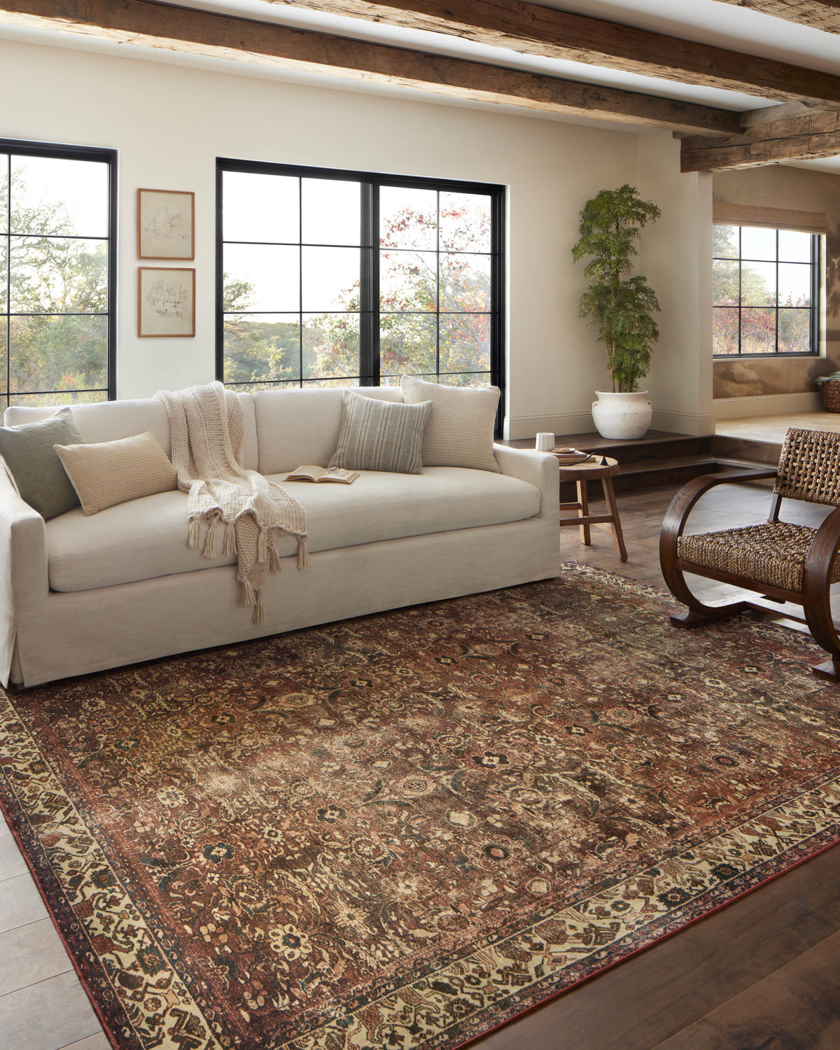 Magnolia Home by Joanna Gaines x Loloi Banks 18" x 18" Sample Rug