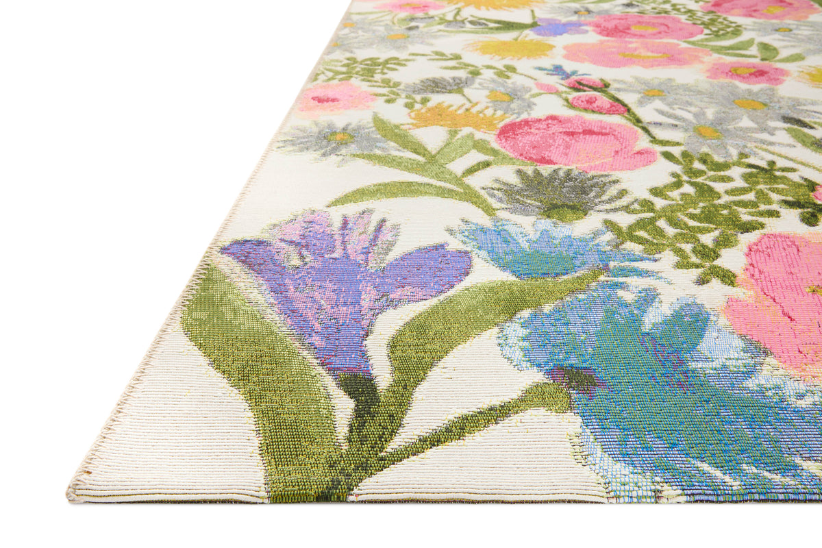 Loloi Botanical 3\'-3\" x 3\'-3\" Round Accent Rug