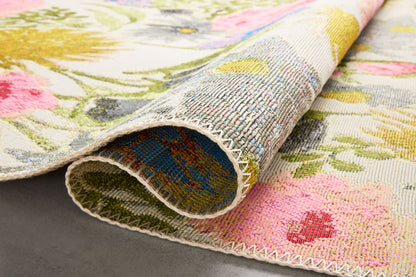 Loloi Botanical 3\'-3\" x 3\'-3\" Round Accent Rug
