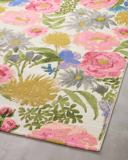 Loloi Botanical 3\'-3\" x 3\'-3\" Round Accent Rug