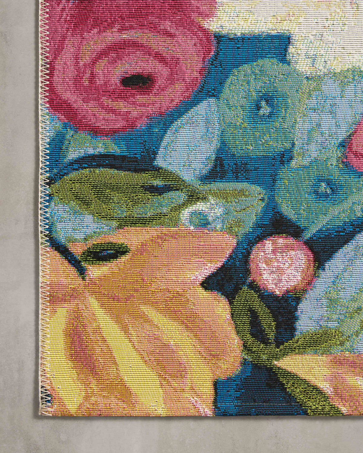 Loloi Botanical 3\'-3\" x 3\'-3\" Round Accent Rug