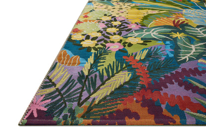 Loloi Botanical 3\'-3\" x 3\'-3\" Round Indoor/Outdoor Accent Rug