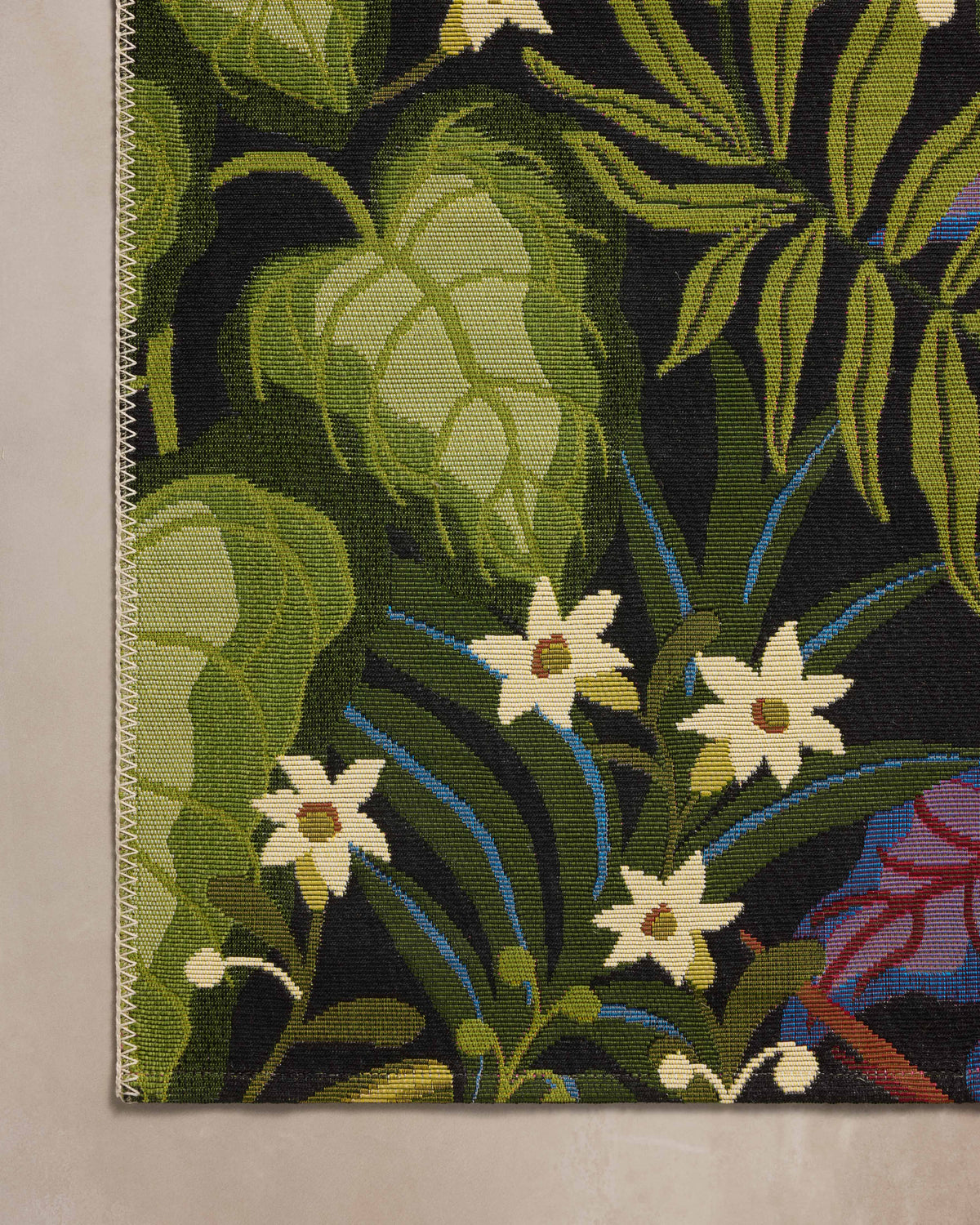 Loloi Botanical 3\'-3\" x 3\'-3\" Round Indoor/Outdoor Accent Rug