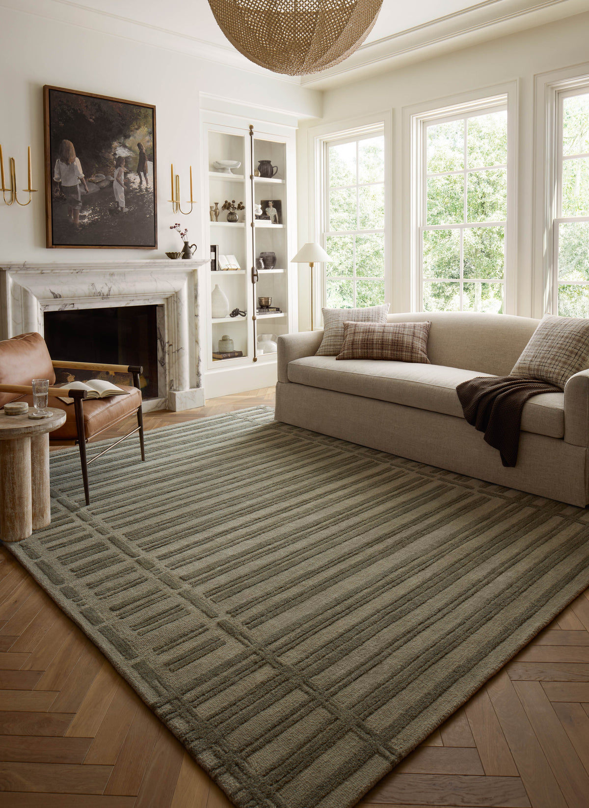 Chris Loves Julia x Loloi Bradley 18" x 18" Sample Rug