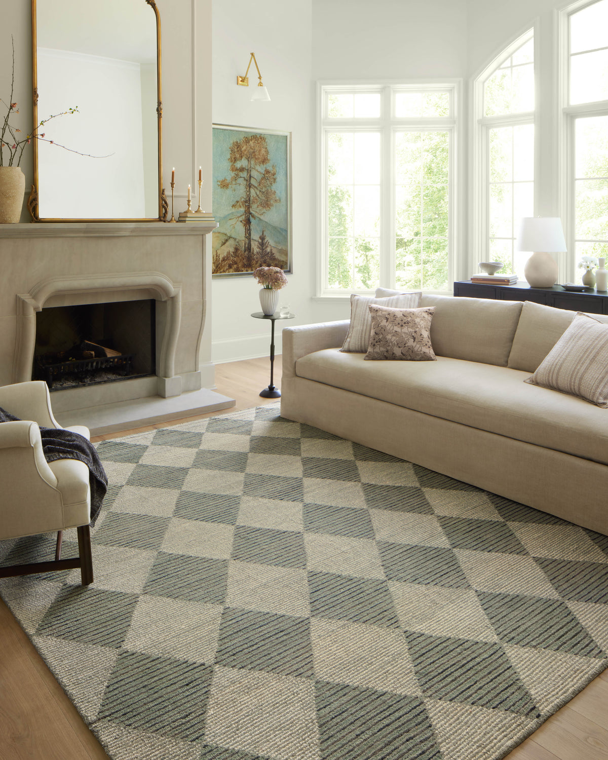 Chris Loves Julia x LoloiFrancis 18" x 18" Sample Rug