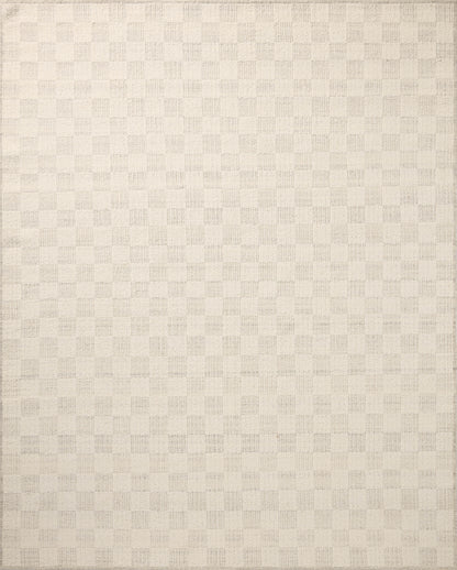 Brigette Romanek x Loloi Knox Ivory / Silver 18" x 18" Sample Rug