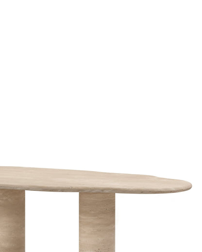 Venti Organic Travertine Dining Table