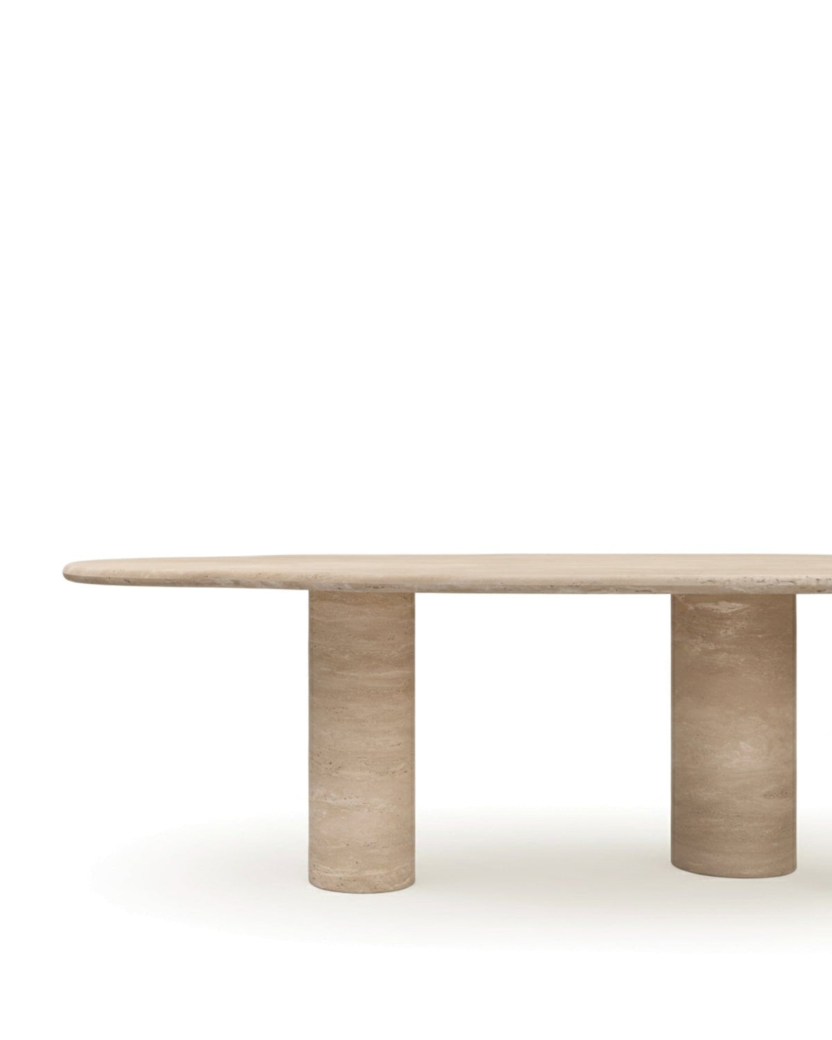 Venti Organic Travertine Dining Table
